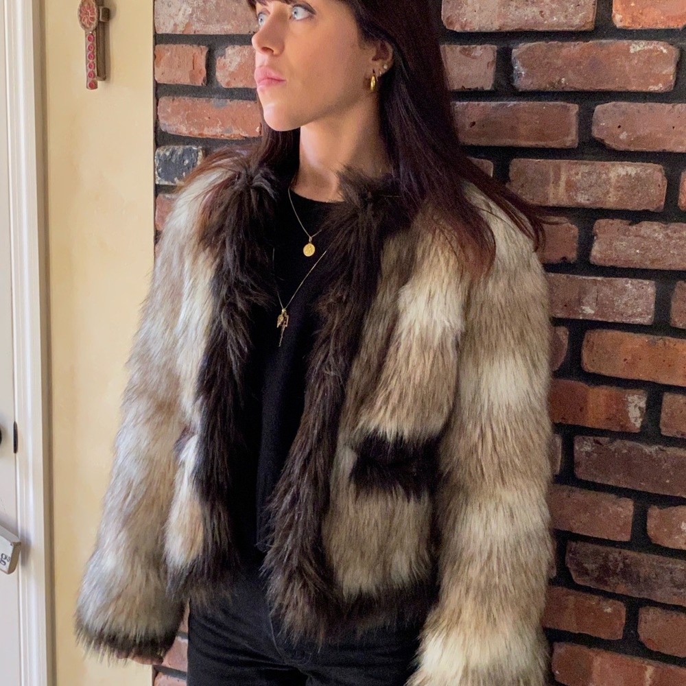 Lanvin faux fur jacket